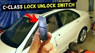 MERCEDES W204 DOOR LOCK UNLOCK SWITCH BUTTON REPLACEMENT C250 C300 C200 C350 C280 C260