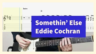 Eddie Cochran - Somethin’ Else Guitar Cover with Tab