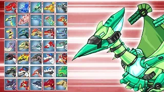 Dino Robot Battle Arena: Ptera Green (Assembly + Fights) | Eftsei Gaming