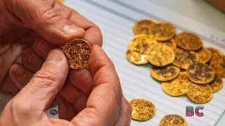 Ancient gold coins found hidden in wall shed light on Byzantine Empire