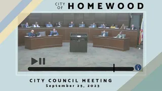 Homewood City Council 09/25/23
