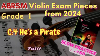 [Tutti] ABRSM Violin Exam Pieces from 2024 - Grade 1 C:4 [♩.= 69]