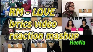 [BTS] RM - Trivia(承) : Love lyrics video｜reaction mashup *request*