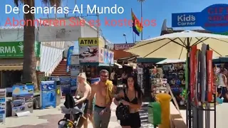 GRAN CANARIA - PLAYA DEL INGLES. Anexo II, Sonne und gute Umgebung, 30 Grad. 16. MÄRZ 2024.