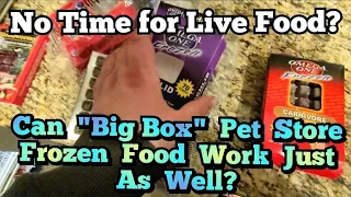 Tips & Tricks! Using "Big Box" Frozen Fish Food Instead of Live Food for Picky Eating Fish & Fry.