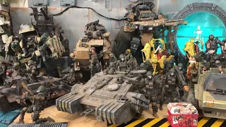 Acid Rain World Joytoy and various 1;18 scale diorama display