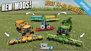 HUGE T4-40 HARVESTER PACK UPDATE!! & MORE! | FS22 | NEW MODS! (Review) PS5 | 27th Mar 24.