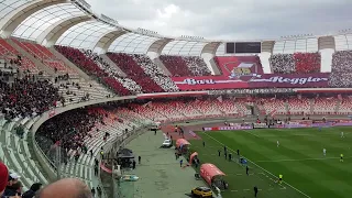 Bari - Reggina 1-0. Coreografia barese 35mo gemellaggio con la Reggina