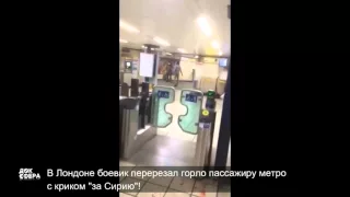 В Лондоне боевик перерезал горло пассажиру метро с криком за Сирию