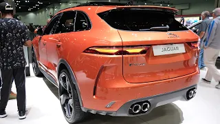 2022 Jaguar F-Pace SVR (Atacama Orange) Exterior Interior Visual Review 4K | LA Auto Show 2021