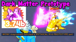 Made New Dark Matter Prototype Mythical! Hatched Prototype - Pet Simulator X Roblox