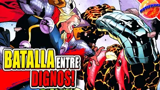 Thor se enfrenta a la Serpiente y a sus DIGNOS  || Fear Itself #4