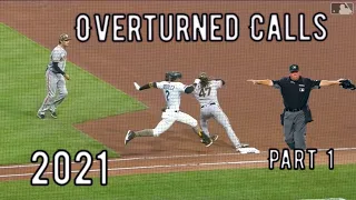 MLB  Overturned  Calls 2021
