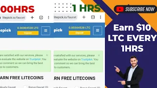 FREE Litecoin Site 2023| Litepick.io hack| Earn $10 LTC Every 1 Hour| Withdraw To Crypto Wallet.