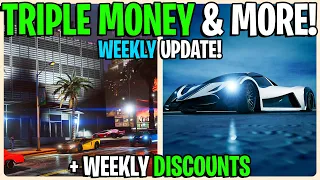 GTA 5 ONLINE WEEKLY UPDATE TRIPLE MONEY AND MORE!