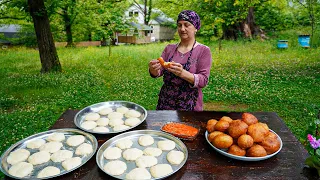 Potato Bun: Cooking crispy and delicious buns in the village! Budget Friendly Recipe!