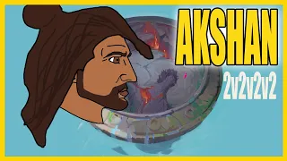 Akshan with the infinite attack speed [2v2v2v2 Arena A-Z]