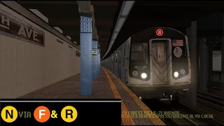 OpenBVE Special: N Train To Forest Hills-71 Avenue Via Sea Beach ExpQueens Blvd Lcl (R160B Siemens)