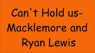 Macklemore and Ryan lewis - can 't hould us-letra