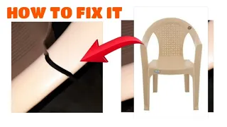 How to fix a broken plastic chair at home | plastic chair | life hacks