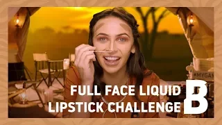 FULL FACE LIQUID LIPSTICK CHALLENGE | #MyGameFace | Beauty Bay