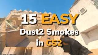 15 EASY Dust2 Smokes in CS2