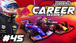 F1 2019 CAREER MODE Part 45: WHEEL TO WHEEL ACTION ALL RACE LONG!