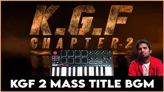 KGF - Chapter 2 | Mass Title Bgm By Raj Bharath | Yash | Ravi Basrur | Prashanth Neel