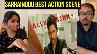 SARRAINODU BEST ACTION SCENE Reaction | Intro Fight Scene | Allu Arjun Fight Action Scene | Reaction