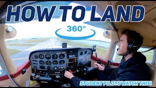 How To Fly A Traffic Pattern & Landings | 360° Interactive Cockpit