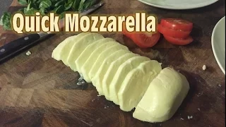 Making Quick Mozzarella at home