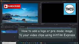 An easy method to add a logo or a pre-made image to your video clip using Hitfilm Express