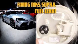 Fixing Fuel Leak: Toyota MK5 Supra Secondary Pump Wire Repair!