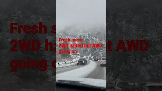 Honda CR-V driving in snow | AWD | going smooth | super fun | kids | food | USA Roads