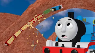 TOMICA Thomas & Friends Slow Motion Crashes: Thomas Does a LOOP THE LOOP! (Draft Animation - BTS)