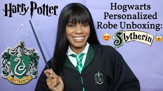 HOGWARTS PERSONALIZED ROBE UNBOXING | SLYTHERIN