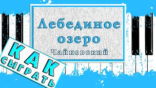 Лебединое Озеро На Пианино ЛЕГКО 🎹 Красивая Мелодия ОБУЧЕНИЕ Для Начинающих