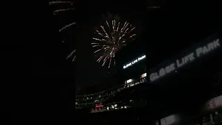 Globe Life Park Fire Works in Arlington, TX