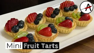 BEST Mini Fruit Tarts | Tart Buah |  Sweet Pastry Crust | Tart Shell Recipe | Pastry Cream Recipe