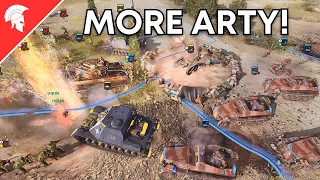 MORE ARTY! - Afrikakorps Gameplay - 3vs3 Multiplayer - Company of Heroes 3