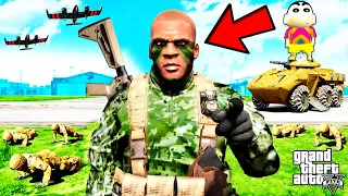 Franklin JOIN THE NAVY and BECOME CHIEF BOSS In GTA 5 | SHINCHAN and CHOP