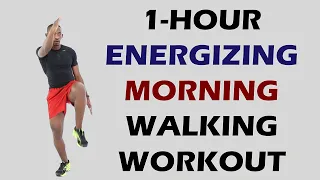 1-Hour ENERGIZING Morning Walking Workout at Home 🔥 Burn 600 Calories 🔥