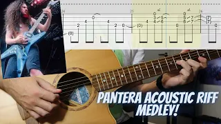 Pantera | Dimebag Darrell Acoustic Riff Medley (with Tabs)