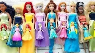 Disney Princess Dress Transformation ~ DIY Miniature Ideas for Barbie~ Wig, Dress, Faceup, and More!