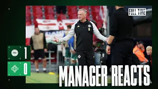 Michael O'Neill reacts to our defeat in Denmark