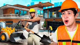 REMODELANDO la CASA de FRANKLIN a una MANSIÓN en GTA 5! 🏗️🏡 (Mods)