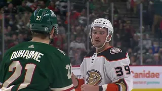 NHL Fight - Ducks @ Wild - Carrick vs Duhaime - 14/02/2022