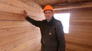 Building Amish Tiny Log Home Part 2