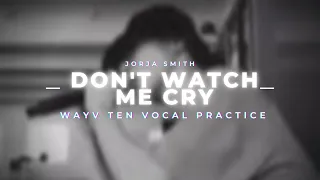 TEN : Jorja Smith's Don't Watch Me Cry Vocal Practice - [NCT/WayV/SuperM 텐 TEN]