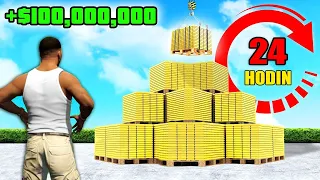 VYDĚLÁM 100.000.000 $ za 24 HODIN ?! (GTA 5 Výzva)